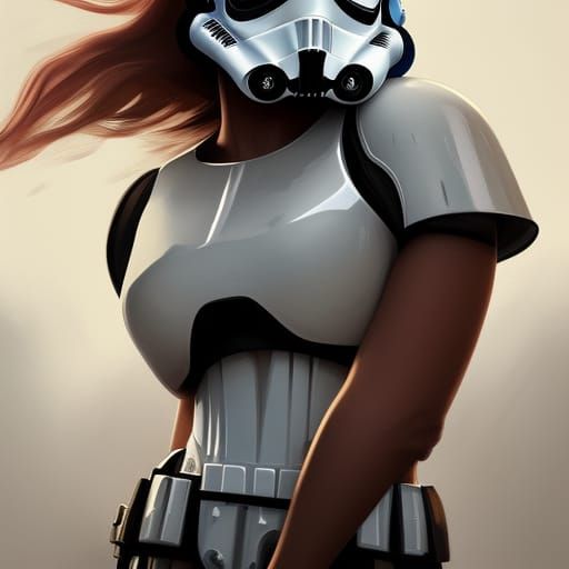 Female storm trooper