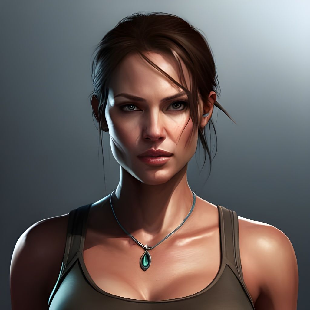Lara Croft SDXL+Artistic portrait