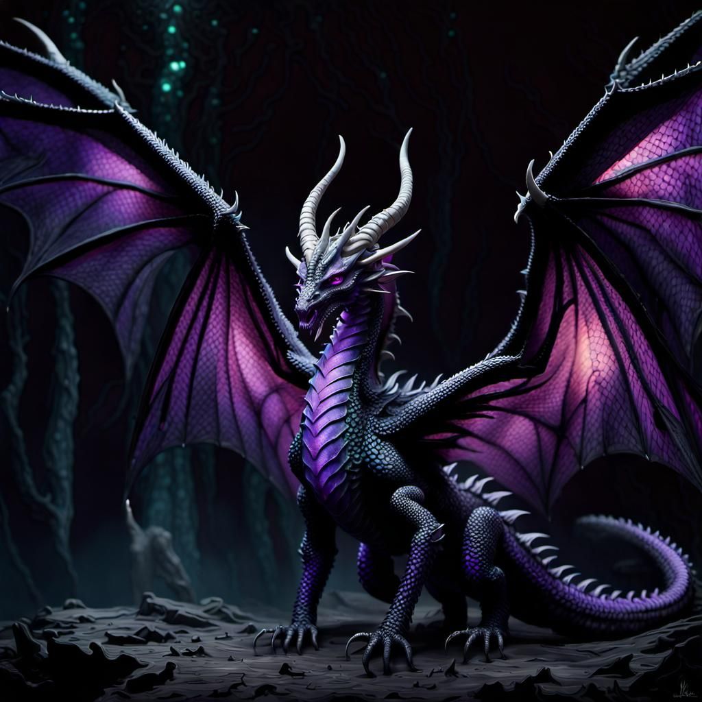 Realistic Ender Dragon - AI Generated Artwork - NightCafe Creator