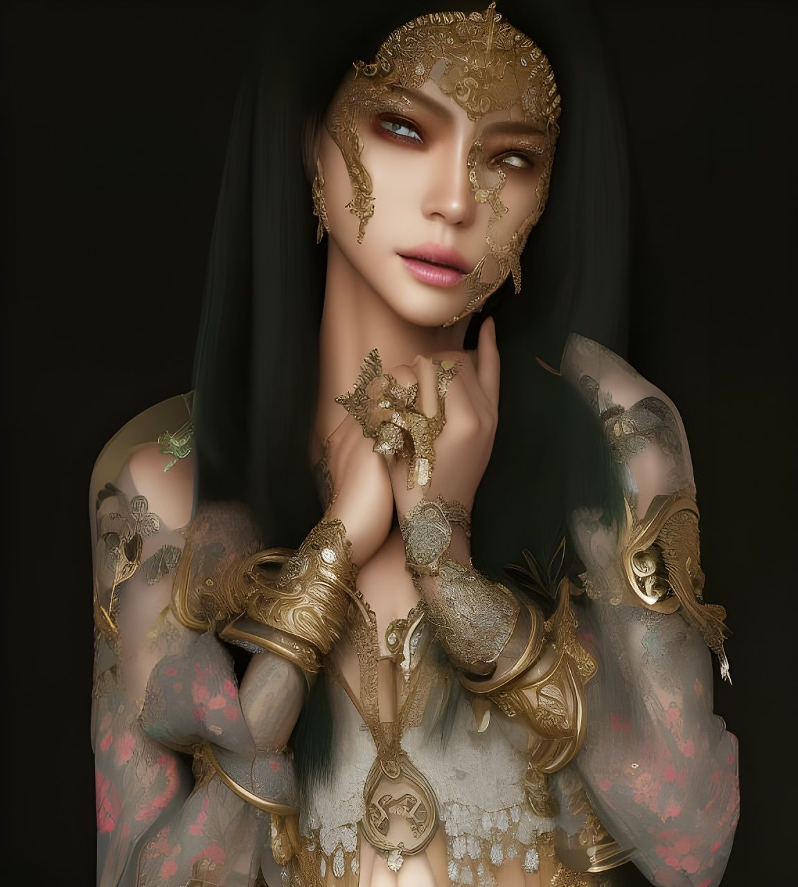 Hyperrealistic Portrait of Lil Wayne in Digital Art