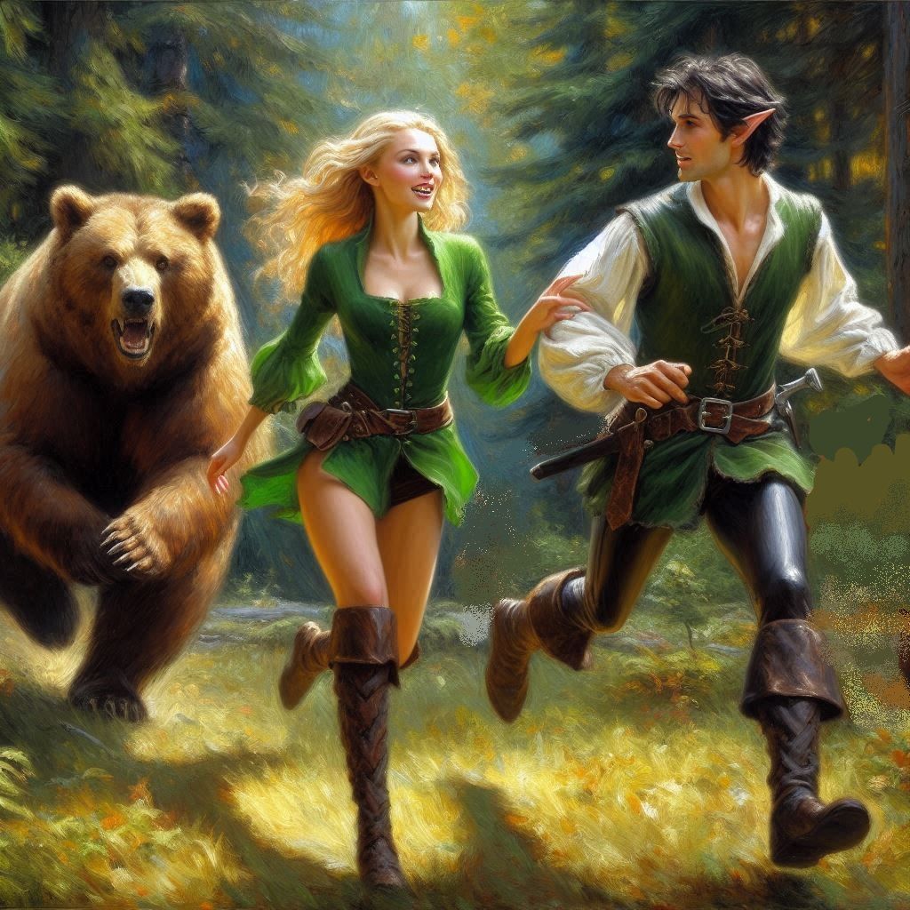 ... I only have to be faster than you!