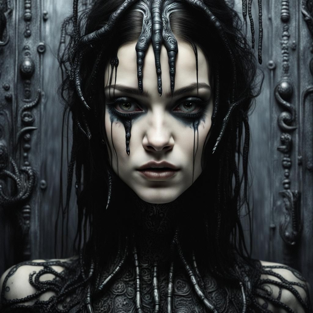 Black Tears AI Generated Artwork NightCafe Creator