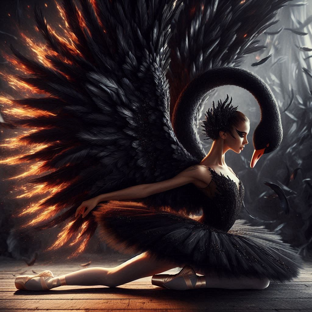 Black swan ballet  by @Mezza