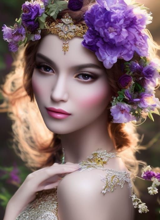 A Insanely detailed portrait painting of fantastical dreamy beautiful