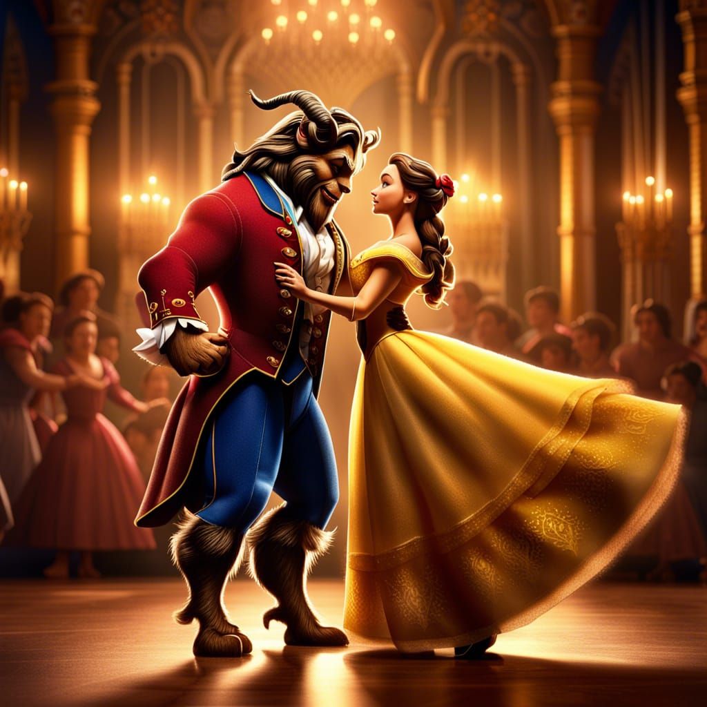 Beauty And The Beast - AI Generated Artwork - NightCafe Creator