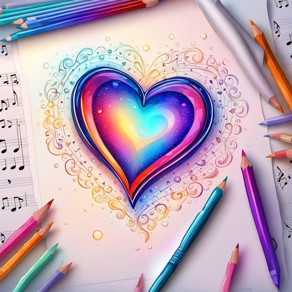 Love and Music - AI Generated Artwork - NightCafe Creator