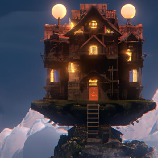 House in sky