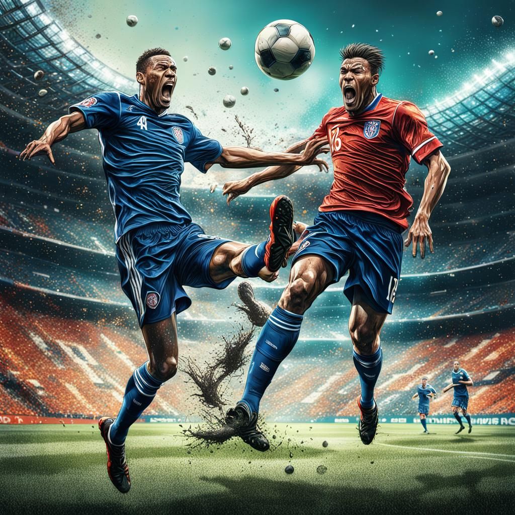 The glory of soccer - AI Generated Artwork - NightCafe Creator