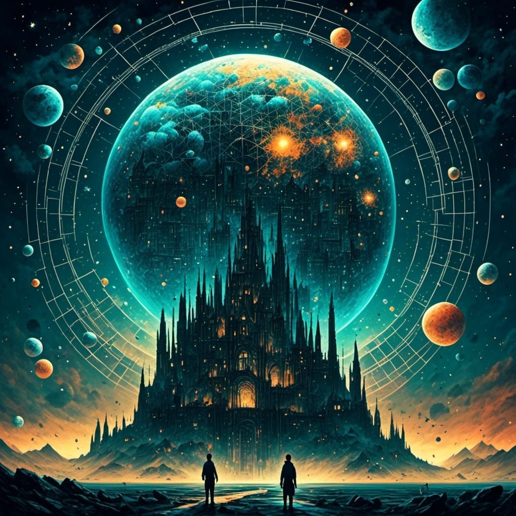  <lora:Grid:1.0> And the stars looked down in silence