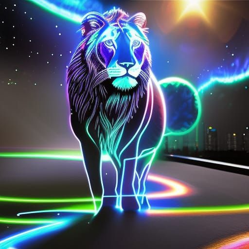 Neon Lion