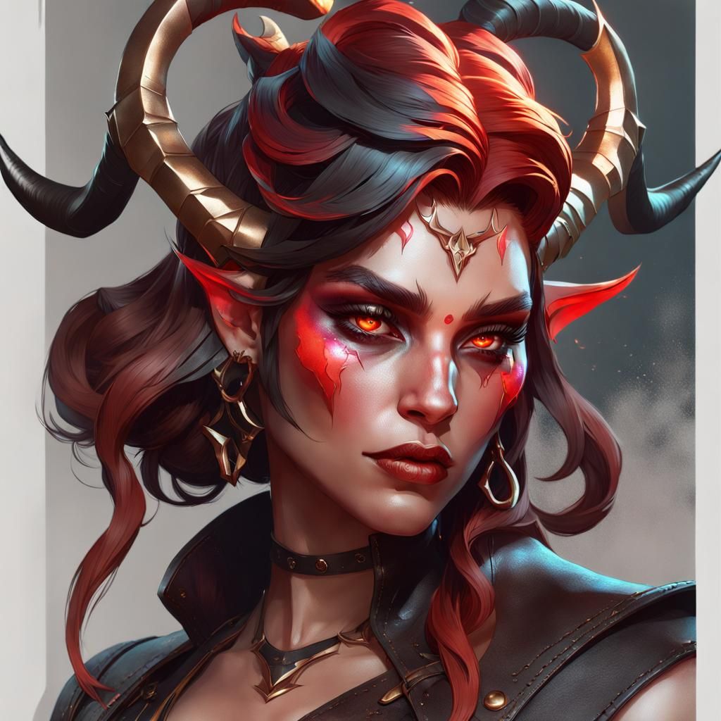 Demon Girl Version 3.0 - Ai Generated Artwork - Nightcafe Creator