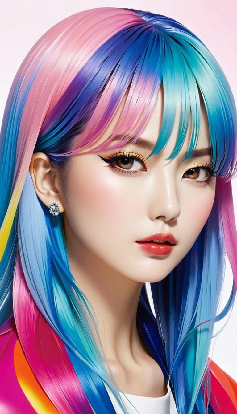 Abstract Art: Feminine Energy in Complementary Colors