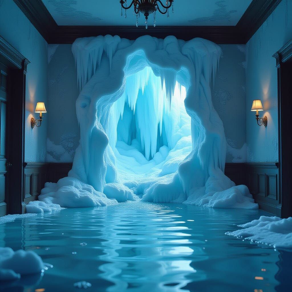 Old House Flooded, Ice Palace Forms