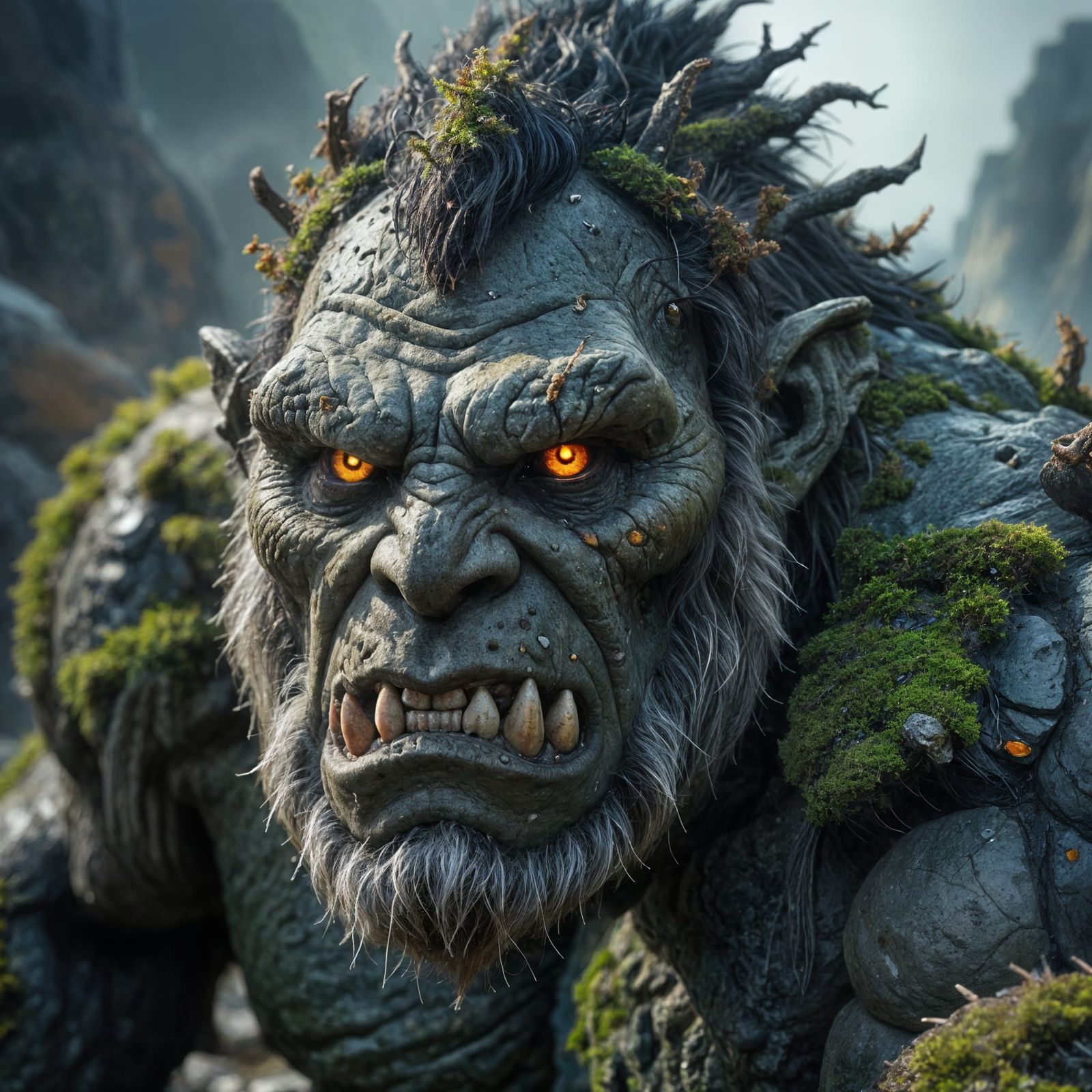 Mountain Troll  by @Darcryss