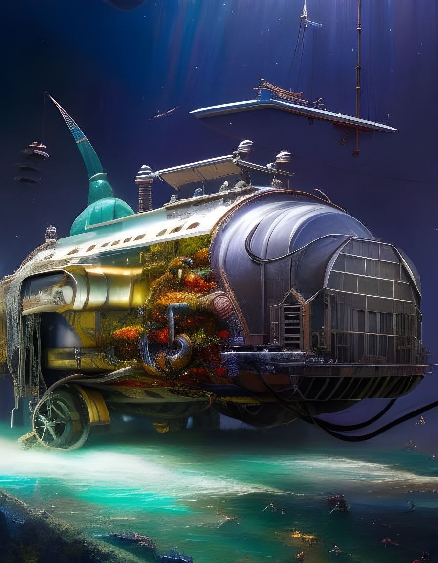 experimental submarine - AI Generated Artwork - NightCafe Creator