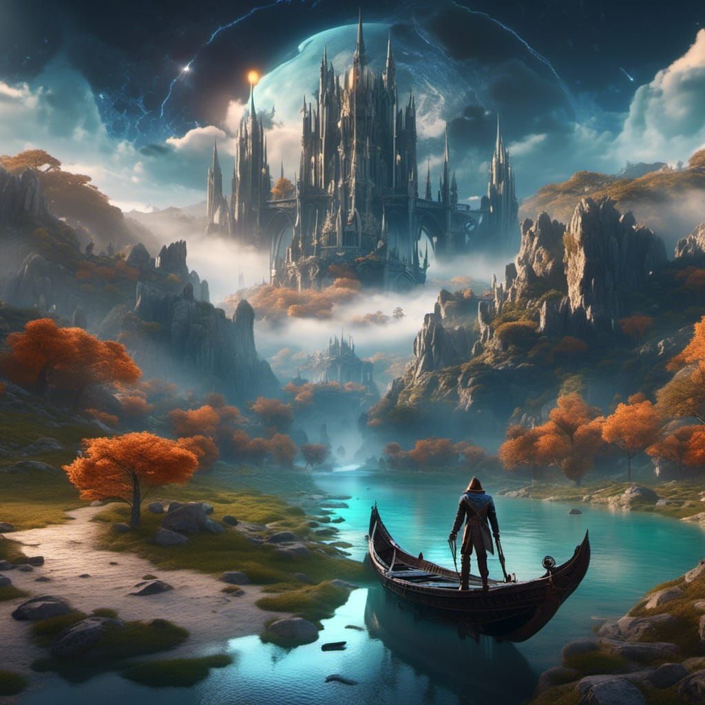 Arrow of Time: Fantastical Digital Matte Painting