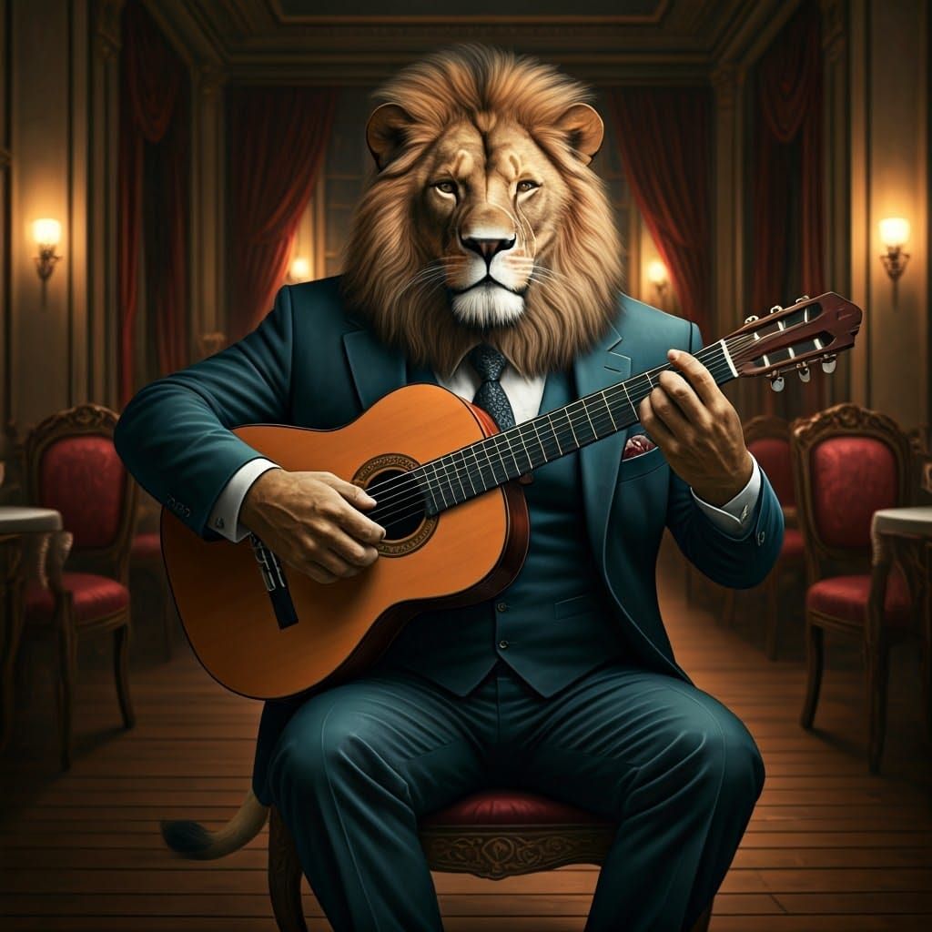The lion and the guitar