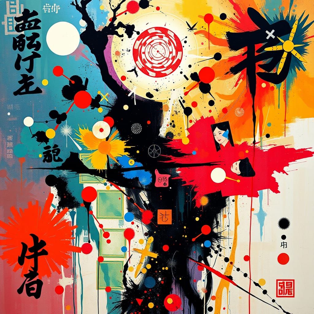 Eastern Spirituality Abstract Art