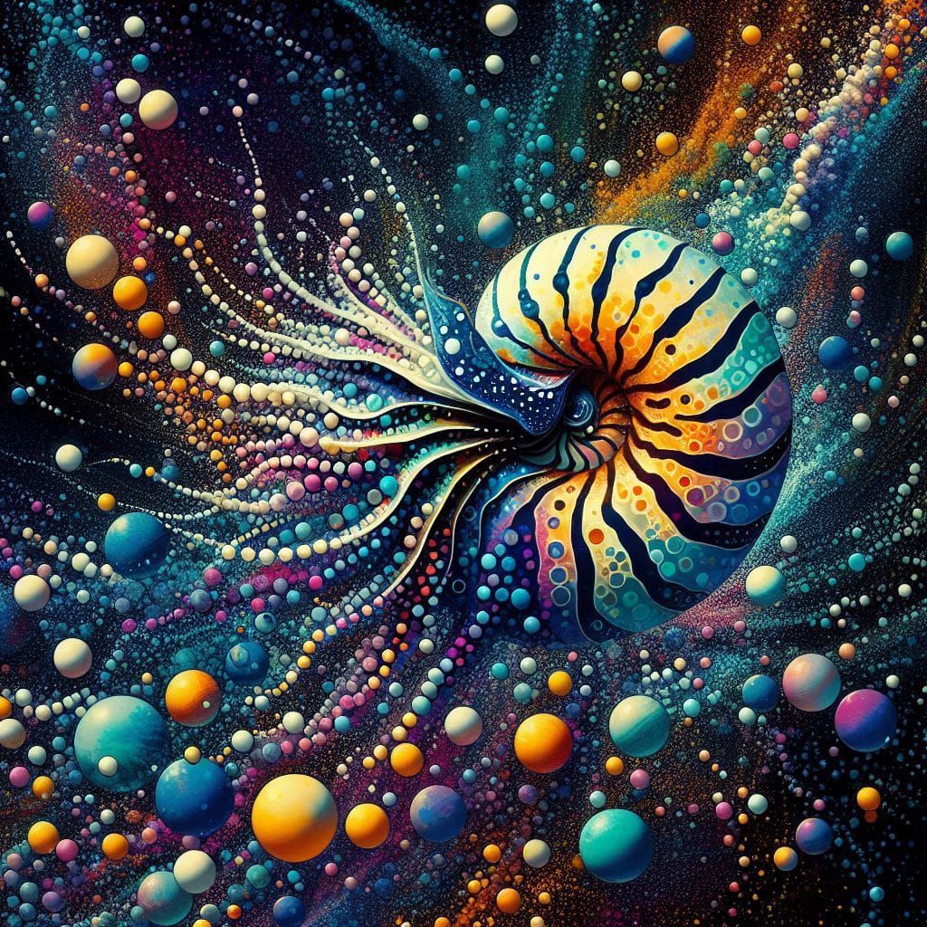 polka dotted nautalis