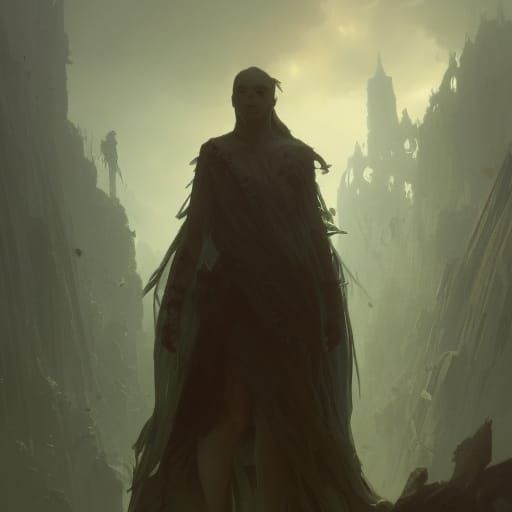 The seven sins manifested as human