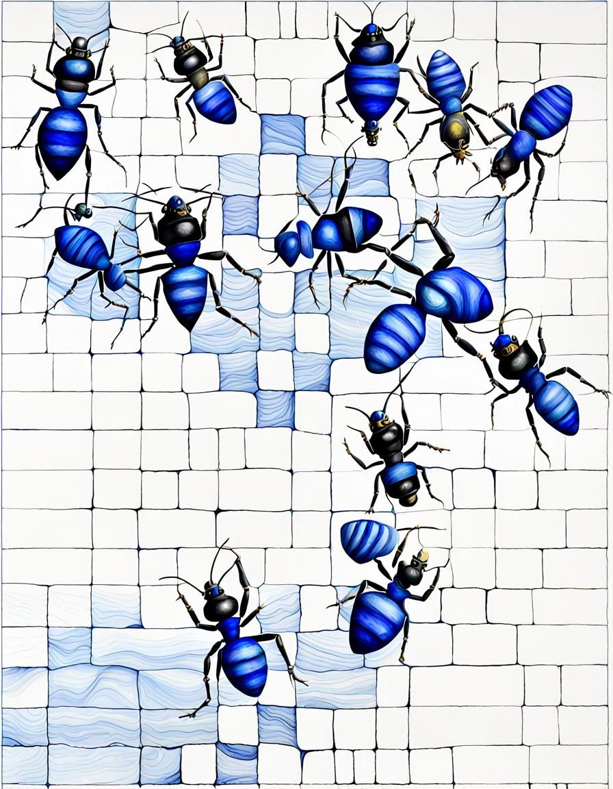 blue jesters building ants out of platinium gold and diamond...