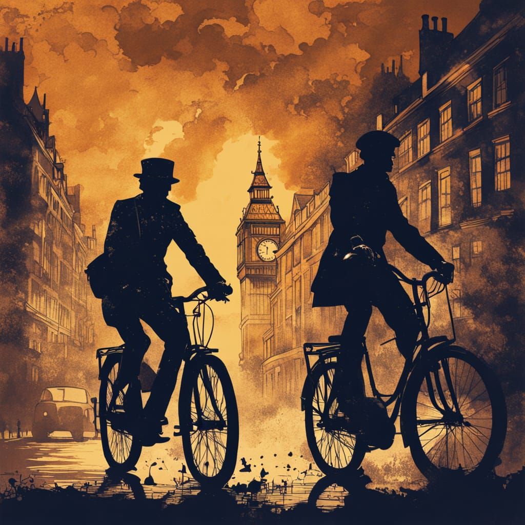 Bikes at dawn  by @Elizabeth Rhoads