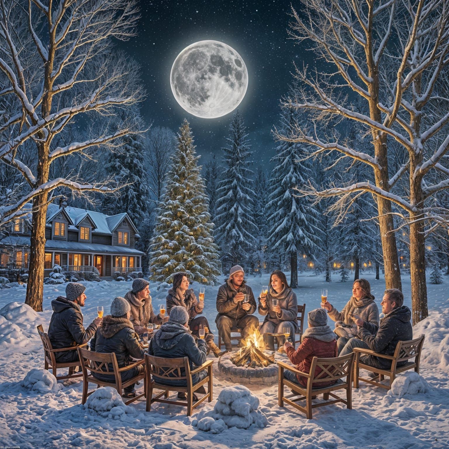 Winter solstice and holiday celebration   by @Bex