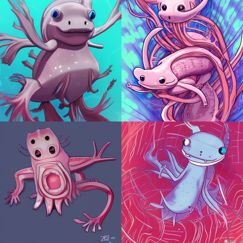 Funky mechanical axolotl