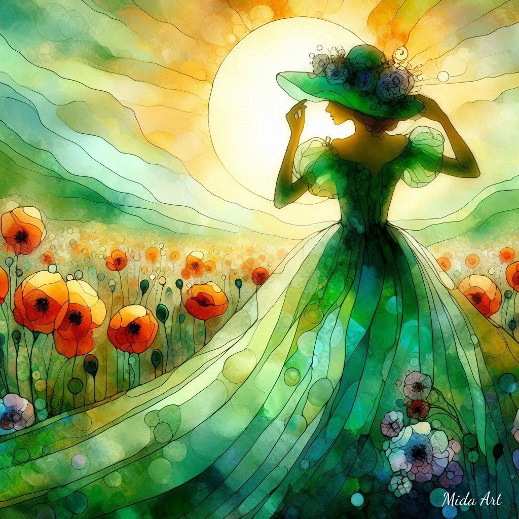 Auf die Blumen Wiese