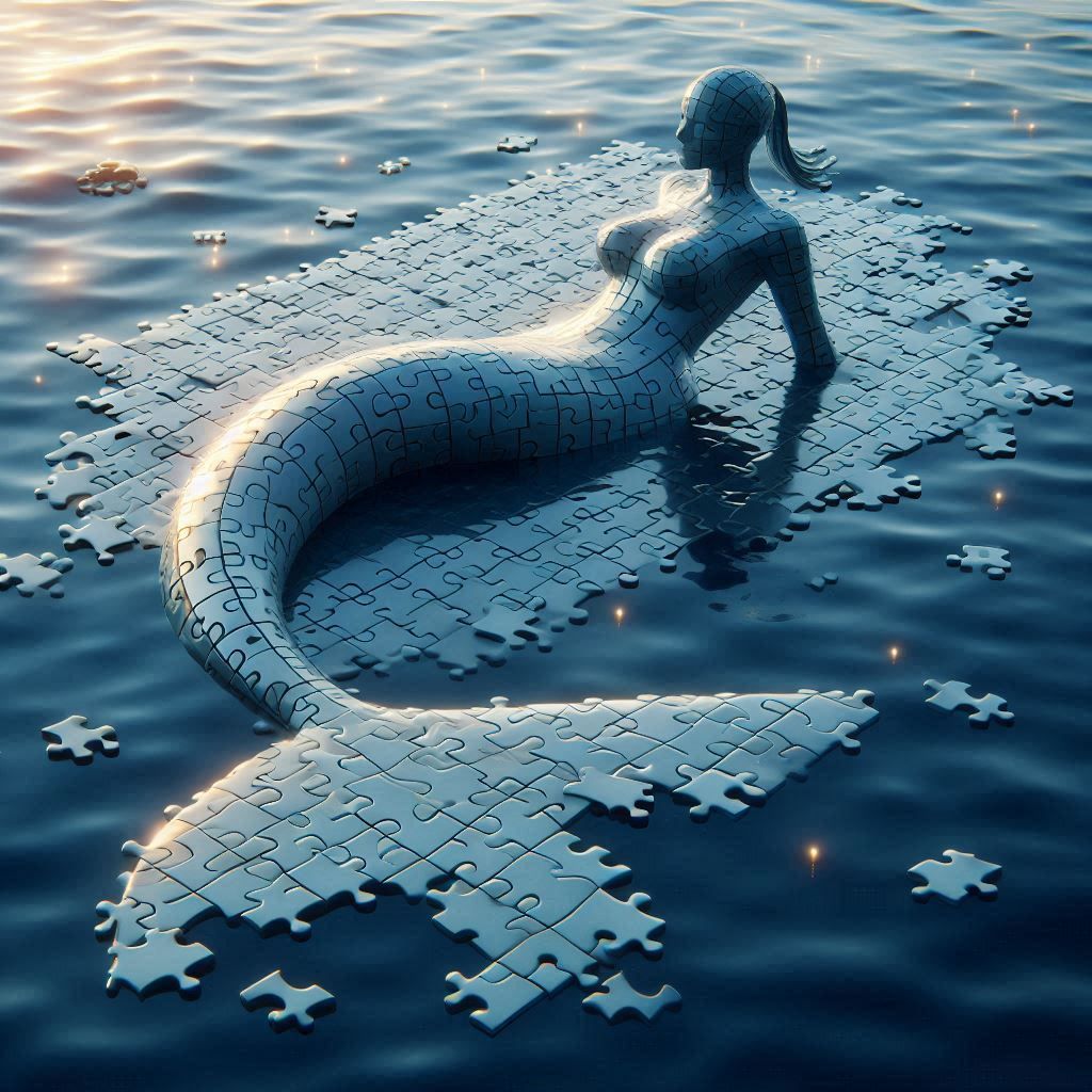 Puzzled mermaid