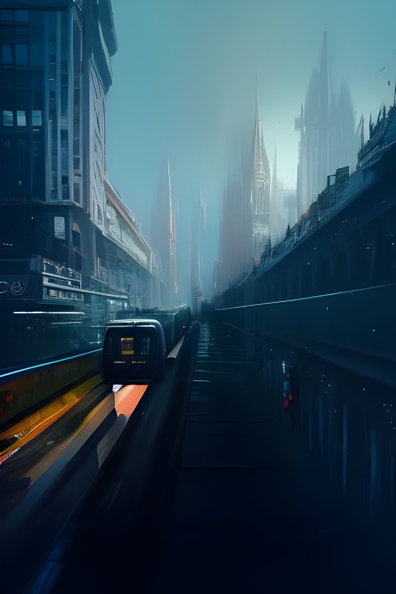 Ride in Dystopia - AI Generated Artwork - NightCafe Creator