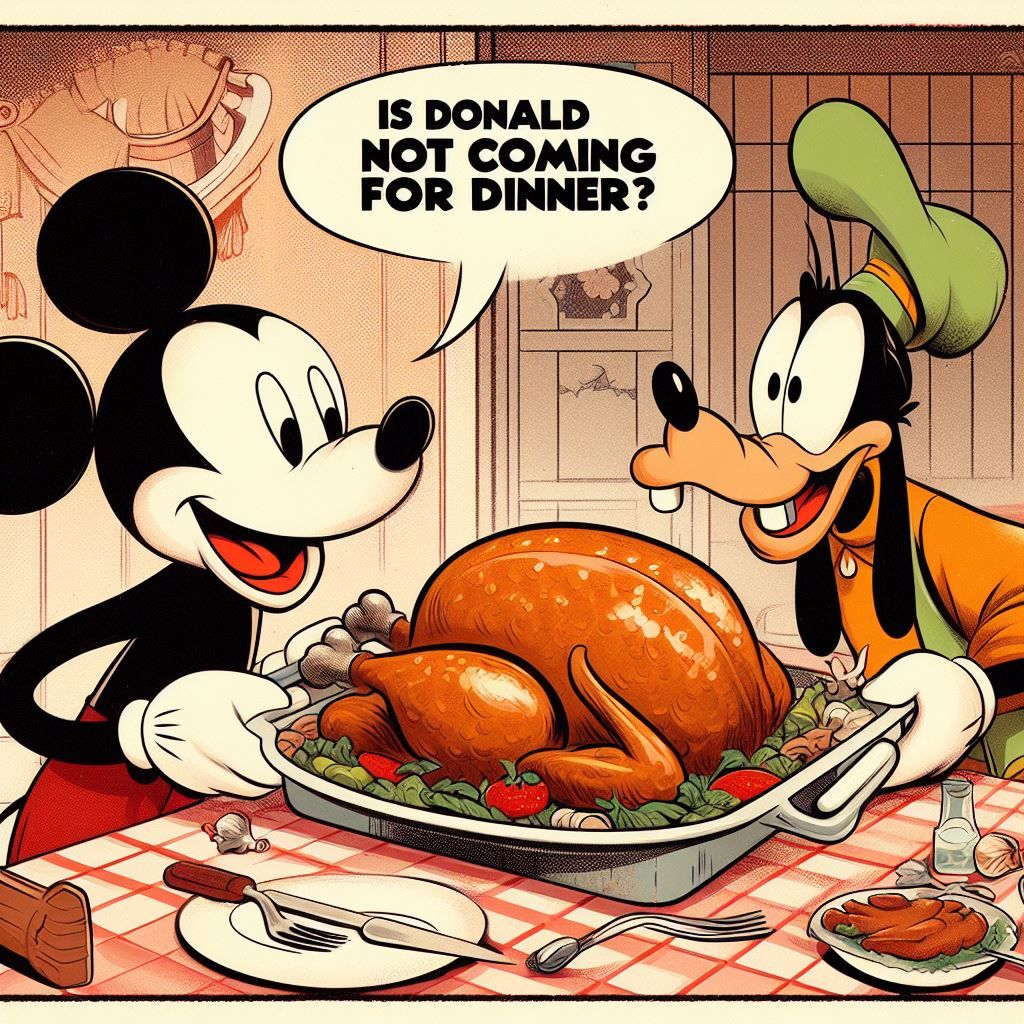 is donald not coming for dinner ??