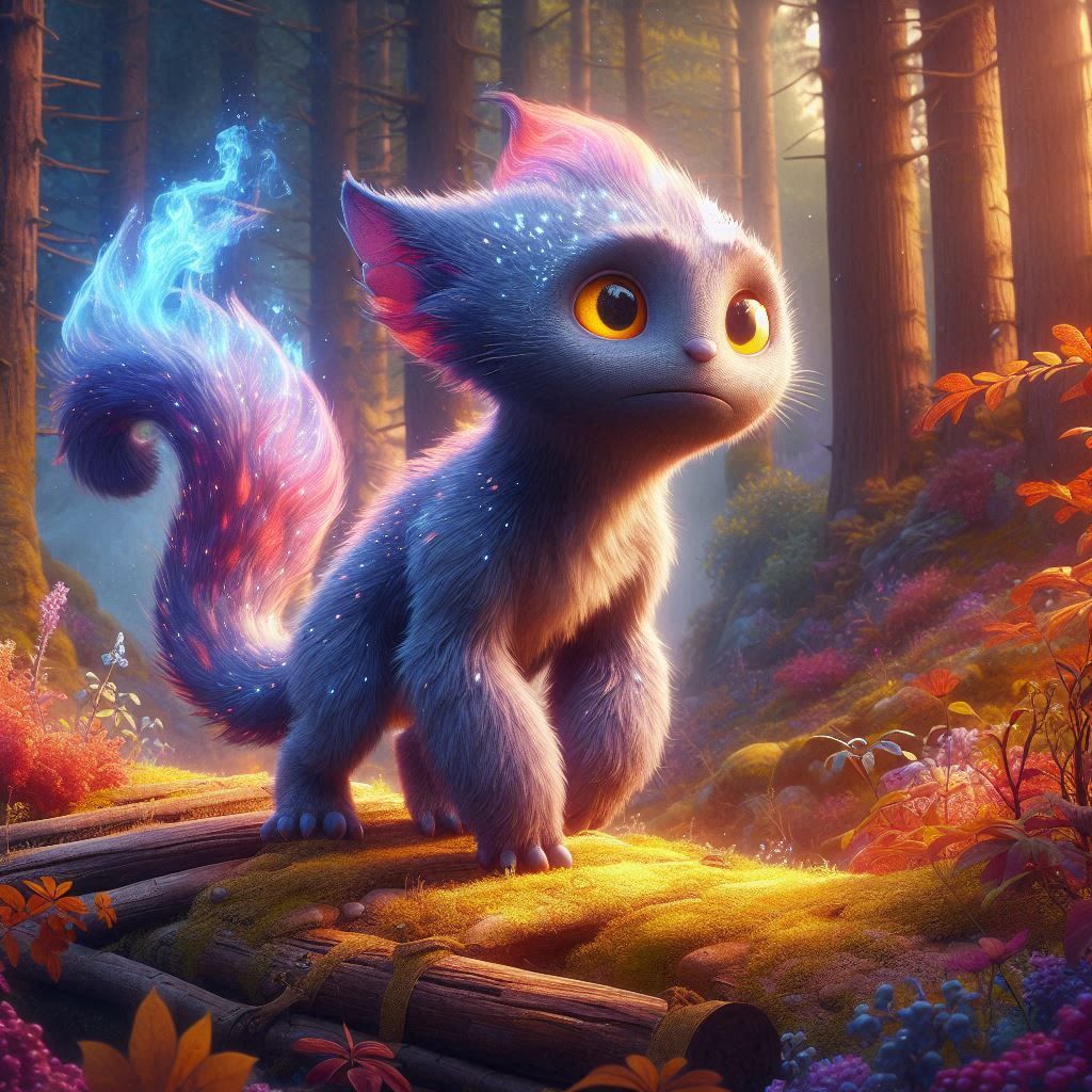 adorable fairy-tale fantasy creature portrait..