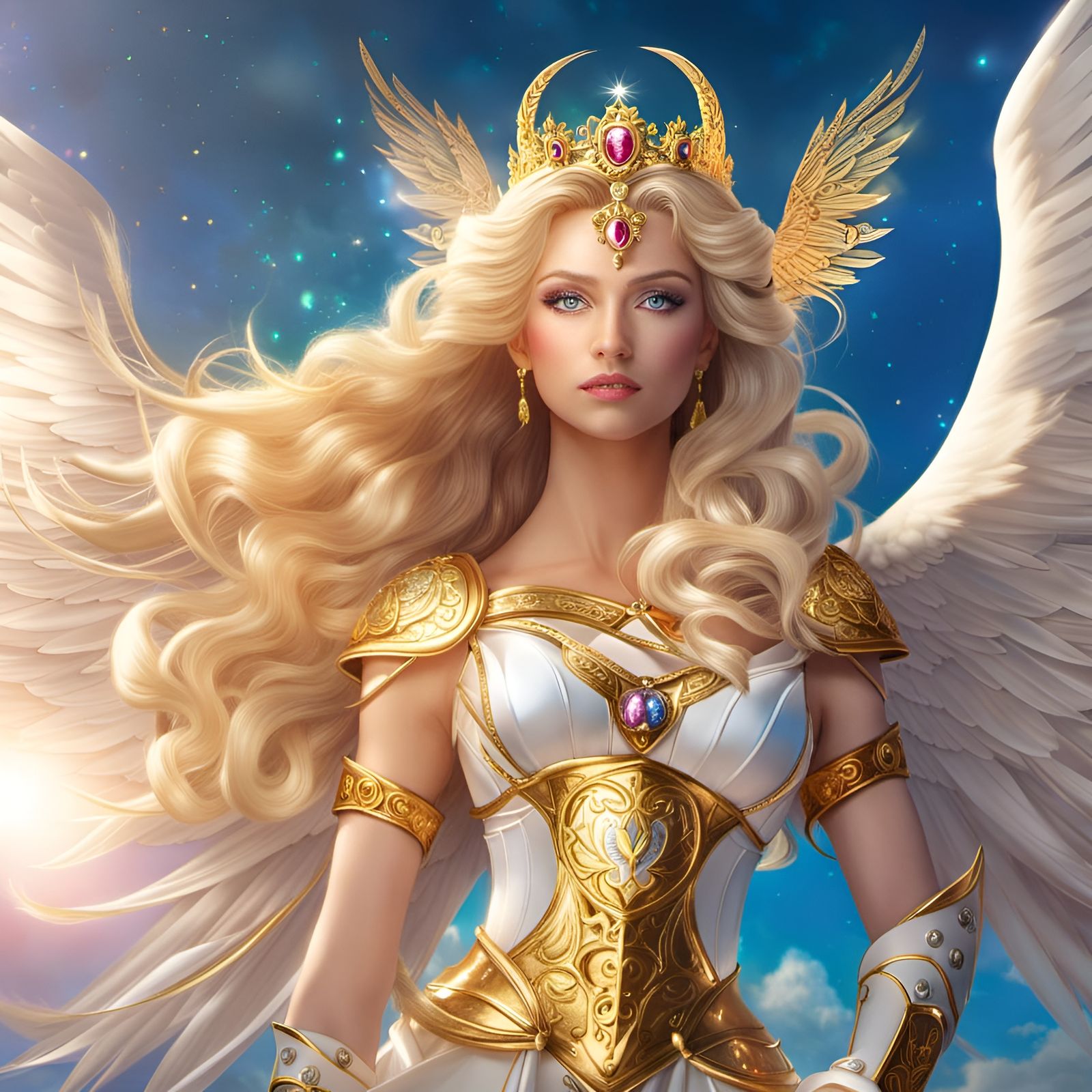 Beautiful Warrior Angel - AI Generated Artwork - NightCafe Creator