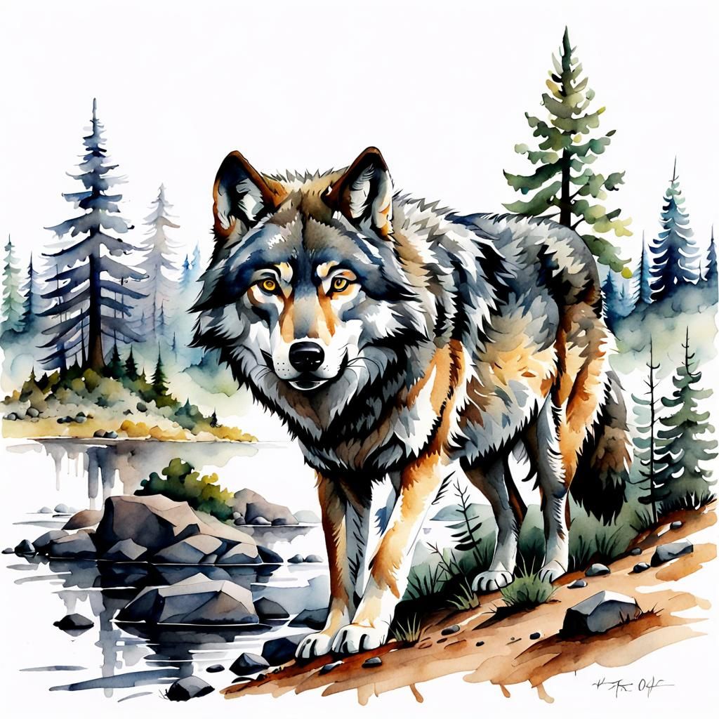 Majesty of the Wolf   by @Crafter5280