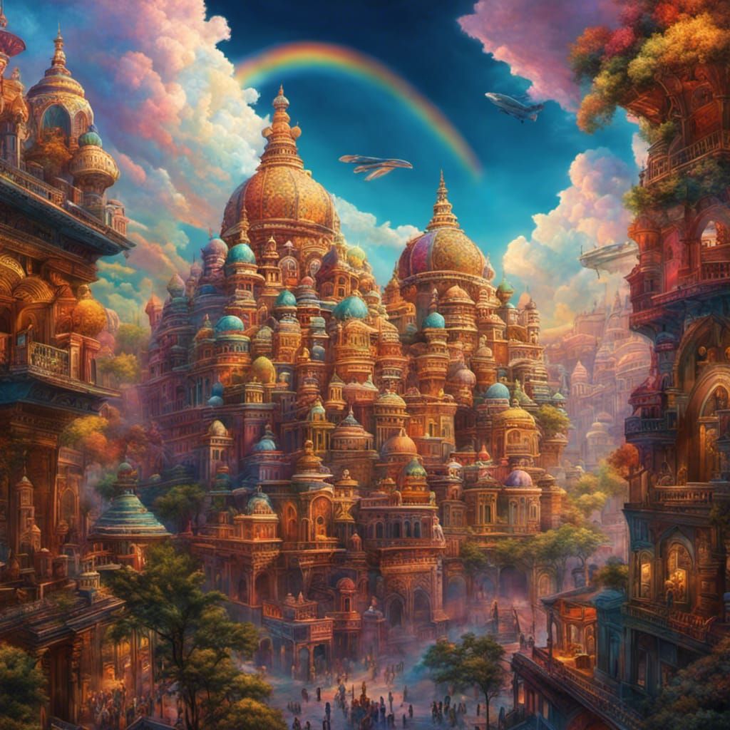 Enchanted Indian City - AI Generated Artwork - NightCafe Creator