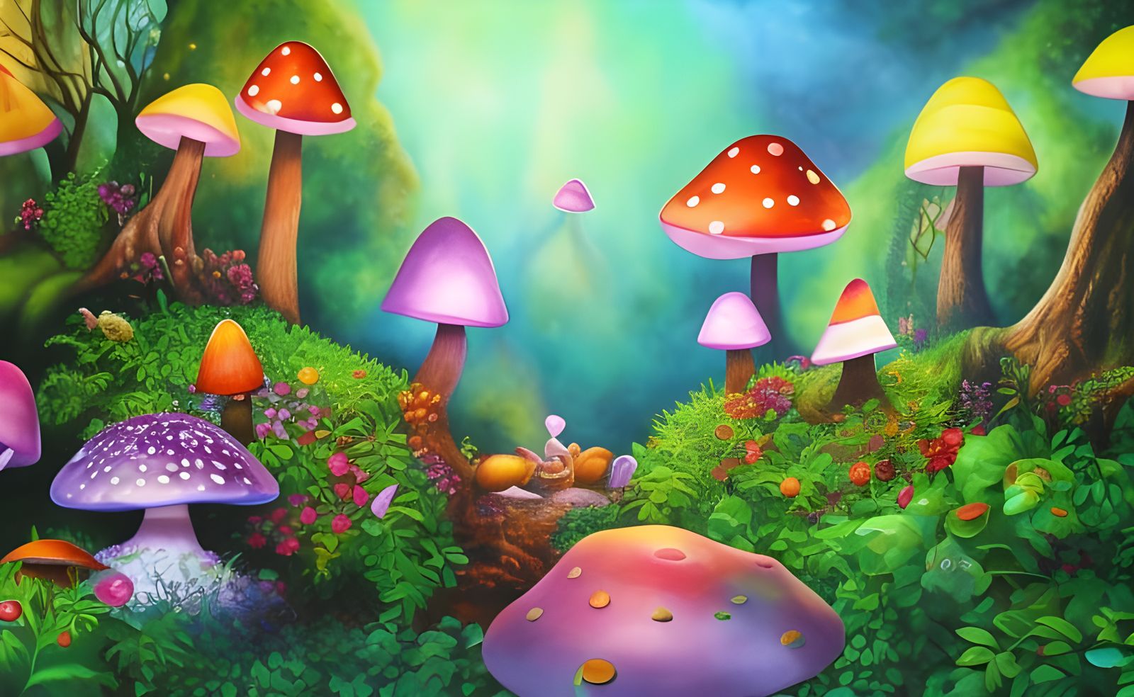 Trippy Garden Ii - Ai Generated Artwork - Nightcafe Creator