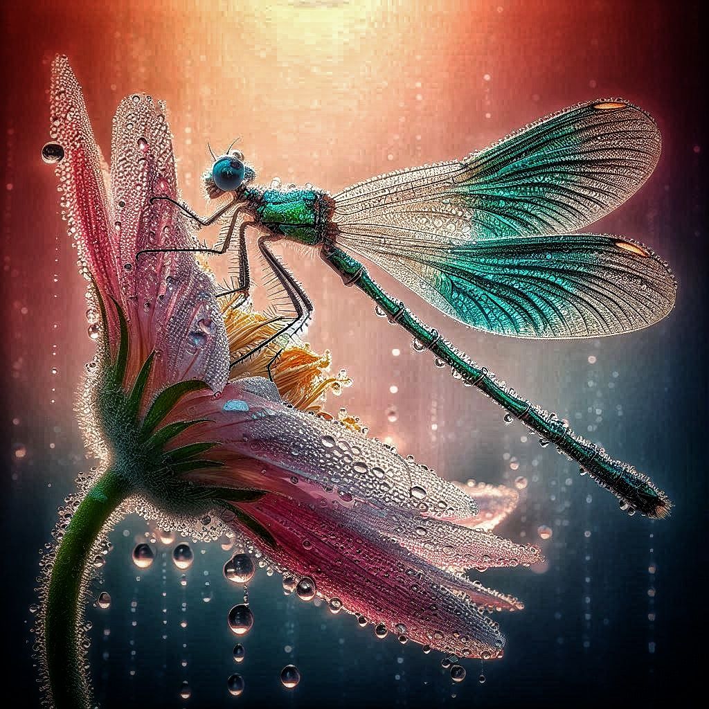 Glistening in the mist