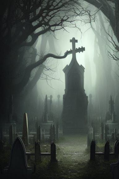 grim reaper in a graveyard 🪦 Epic cinematic brilliant stunning intricate meticulously detailed dramatic atmospheric max...