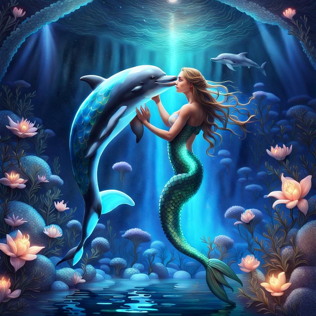 Dolphins - Ai Generated Artwork - Nightcafe Creator