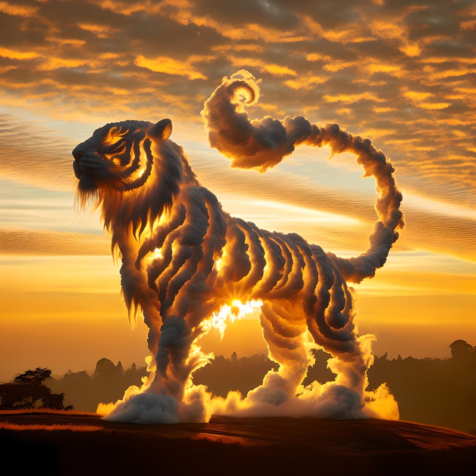 Chinese cloud tiger