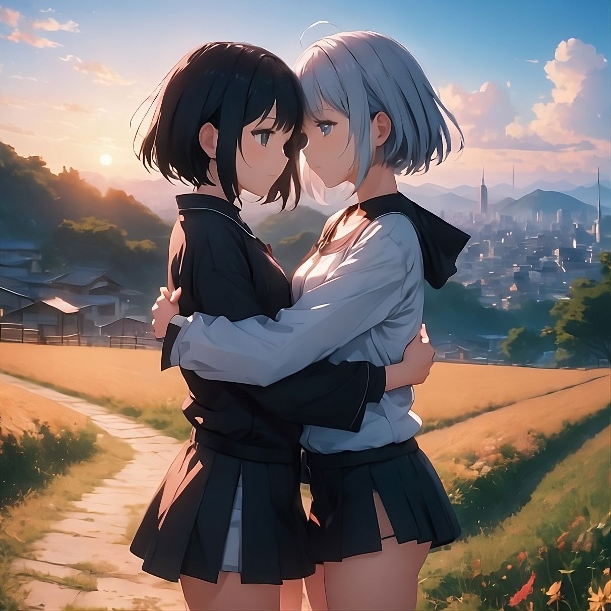 Moon and Ashe, two friends