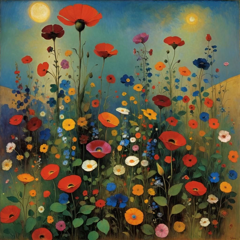 Odilon Redon, oil paintings...