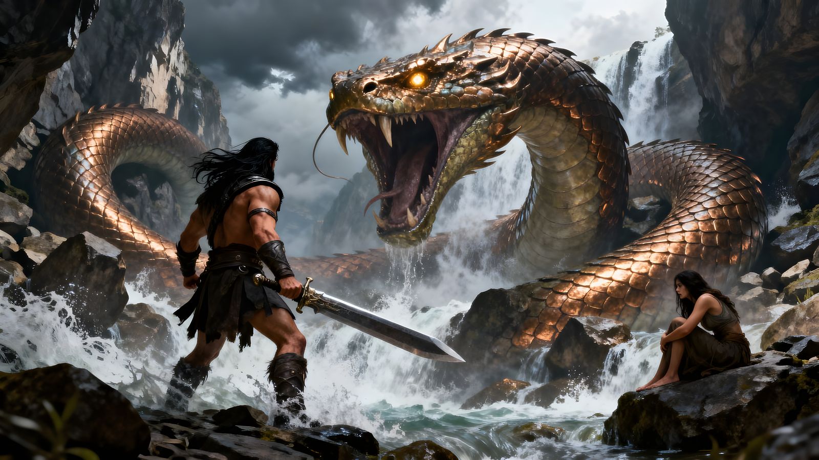 Serpent monster  by @Alex411