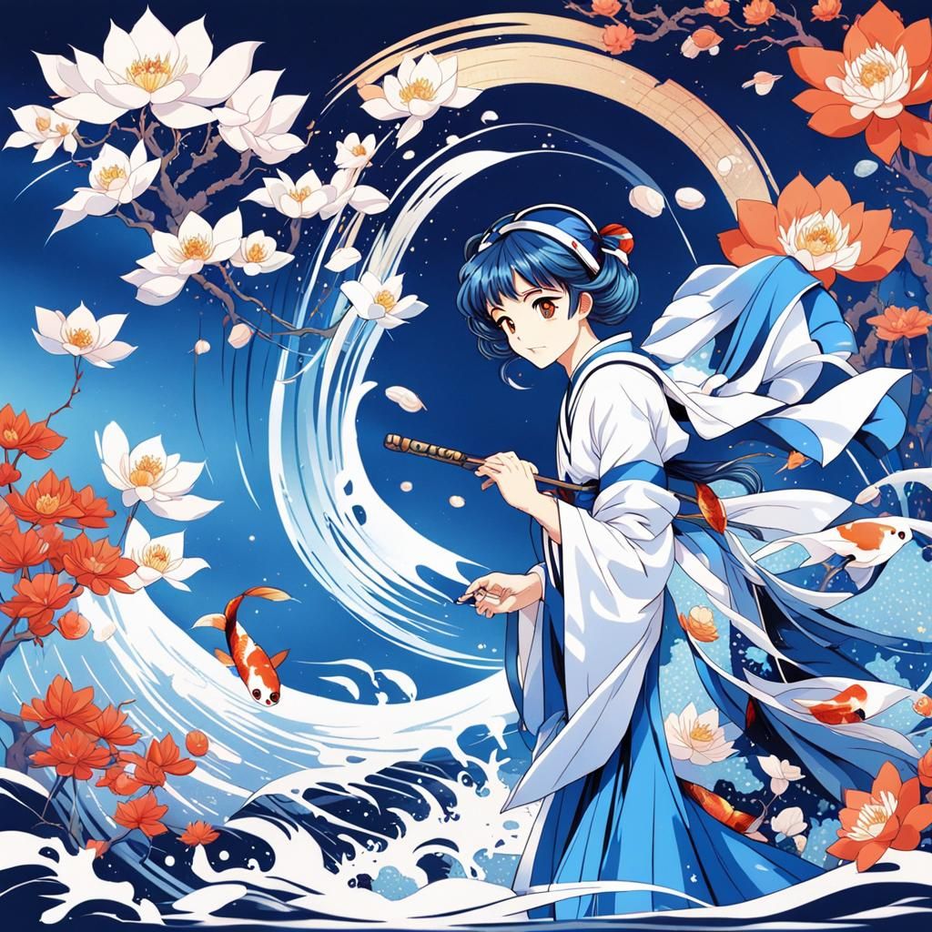 Sailor Mercury: Harmony of Water and Wisdom  by @Kitsune Mae