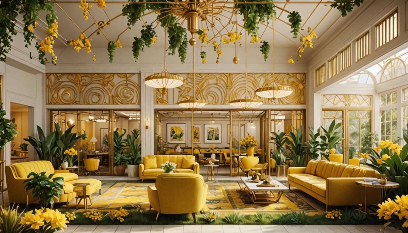 Photorealistic Living Room, Kitchen,  Dining,  Add comfortab...