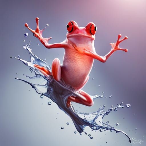 a gleefully dancing dragon baby caught midair in all of its glory - Start Image 1