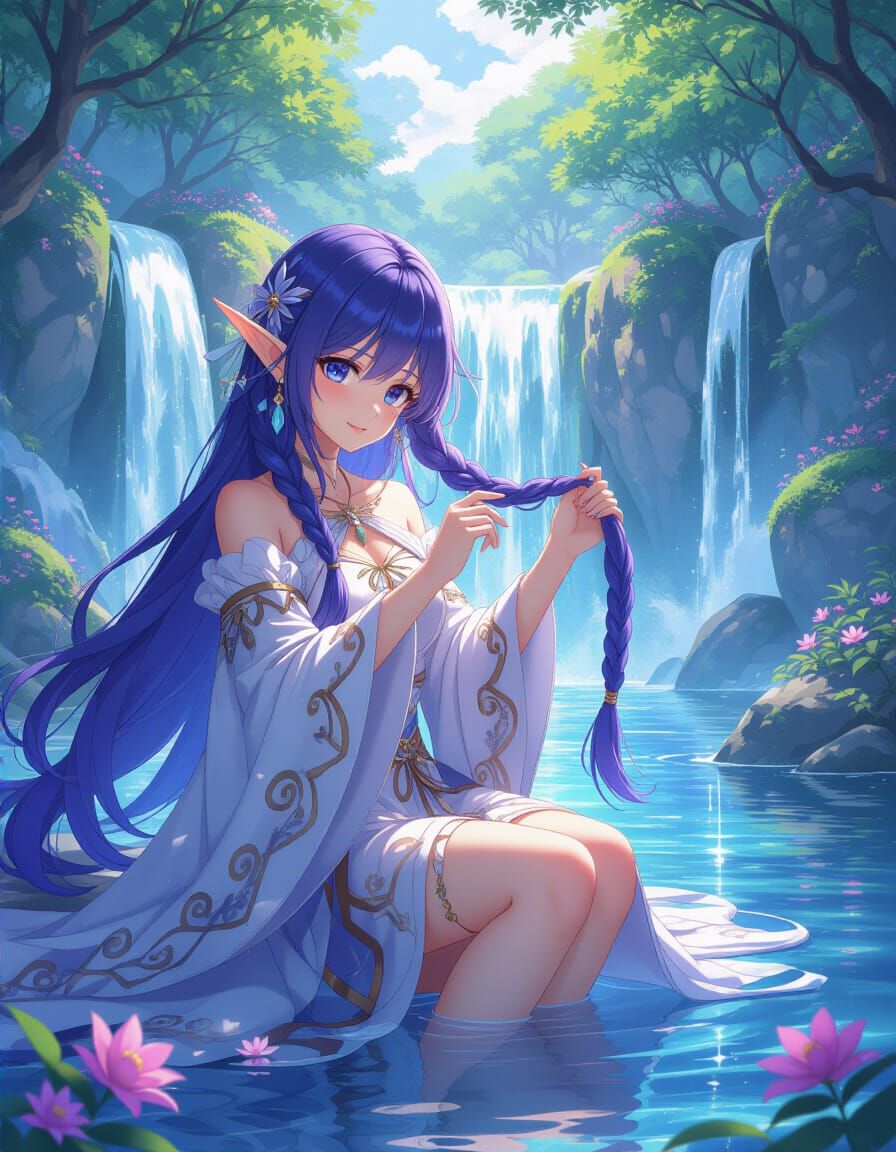 Elven Maiden  by @Sydigh