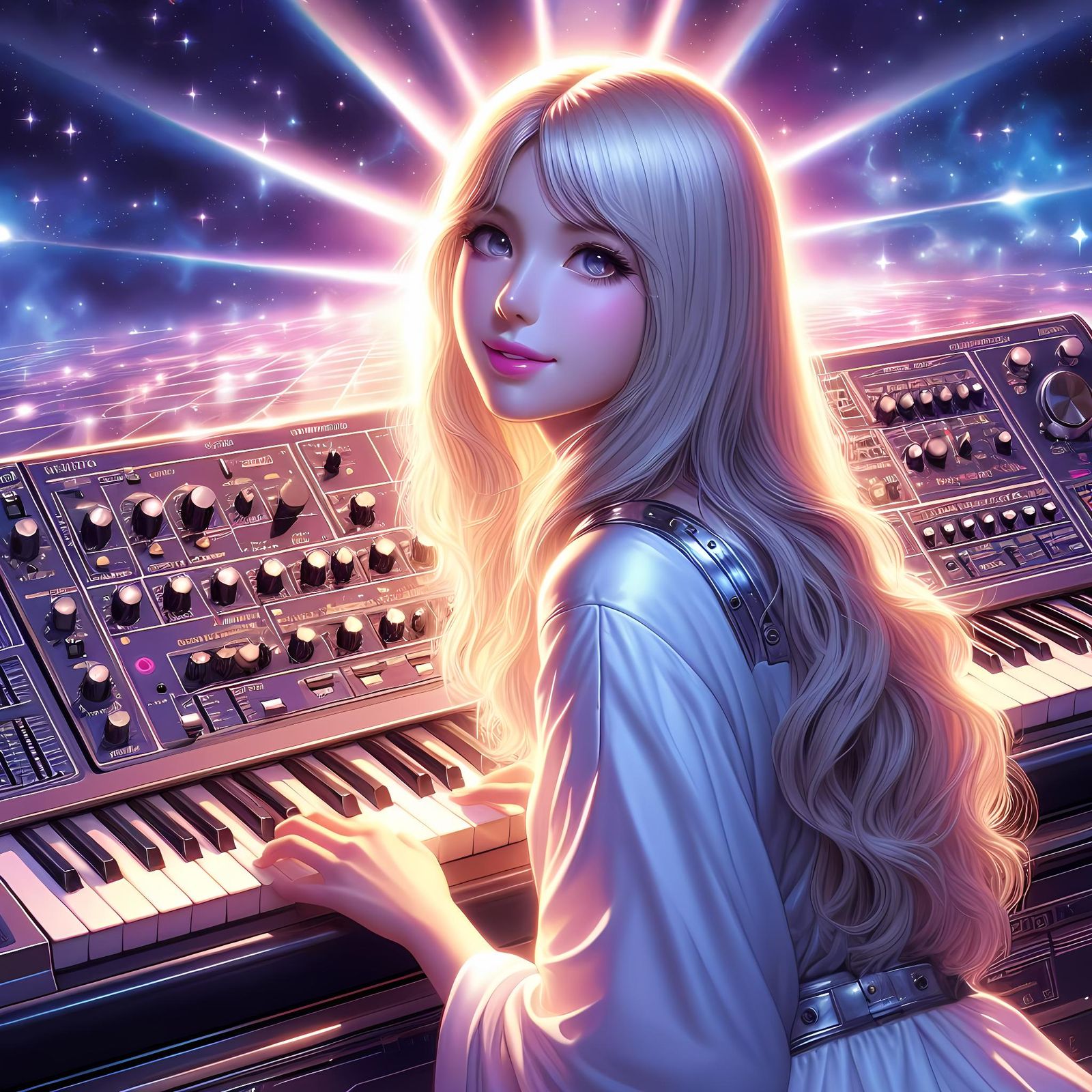 Cyborg On Synthesizer! 🩶✨ v6