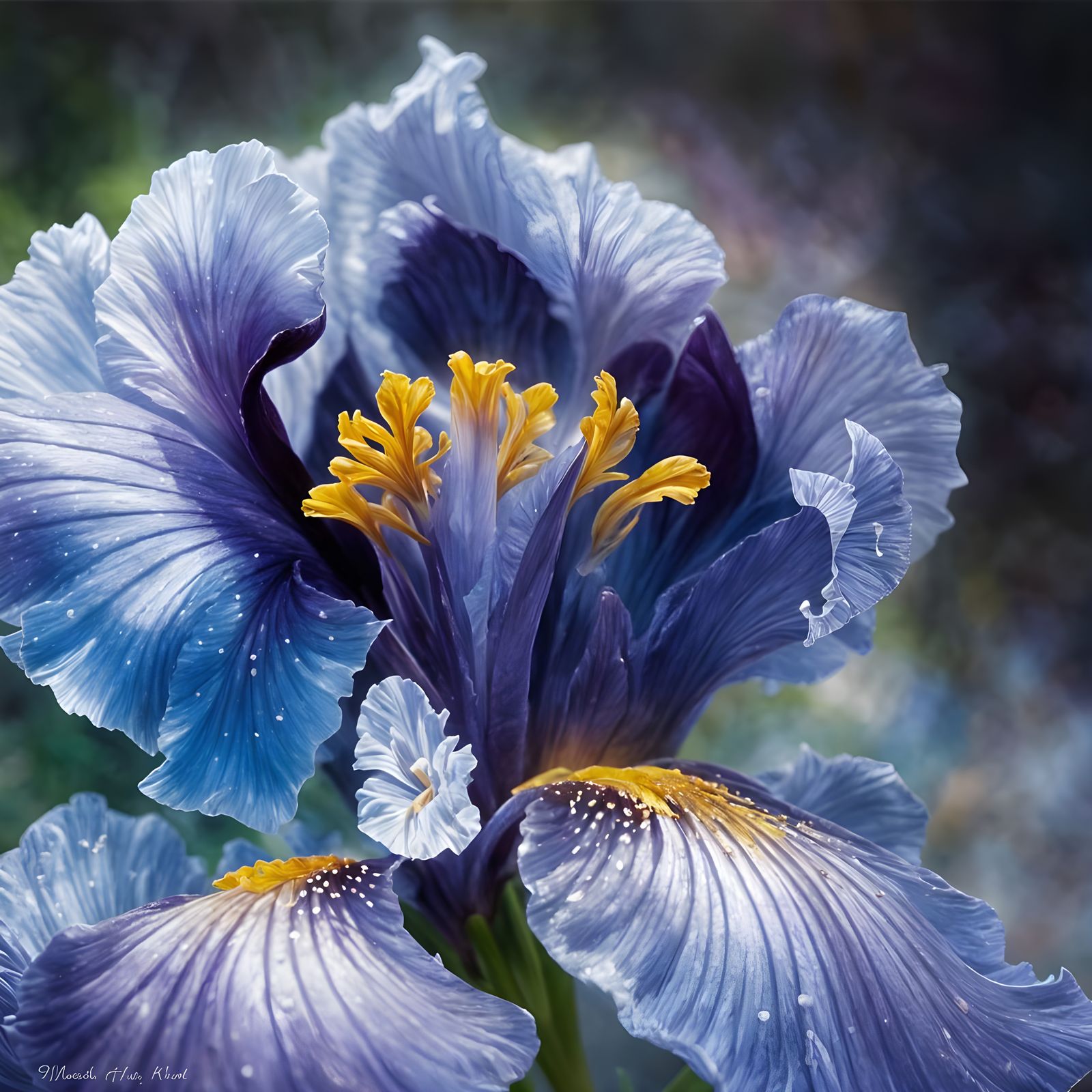 A crystal iris. High resolution.   by @Irene